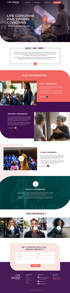 Web Design by Blue Sparrow for this project | Design: #32068723