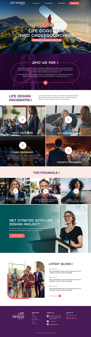 Web Design by Blue Sparrow for this project | Design: #32068725
