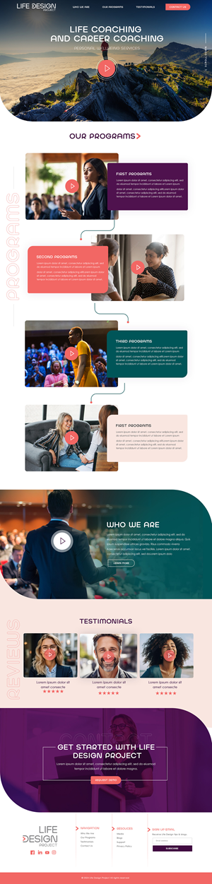 Web Design by Blue Sparrow for this project | Design: #32068746