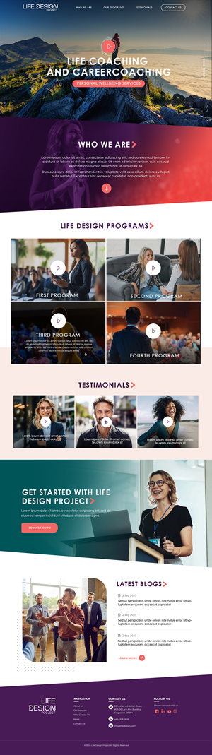 Web Design by Blue Sparrow for this project | Design: #32081916