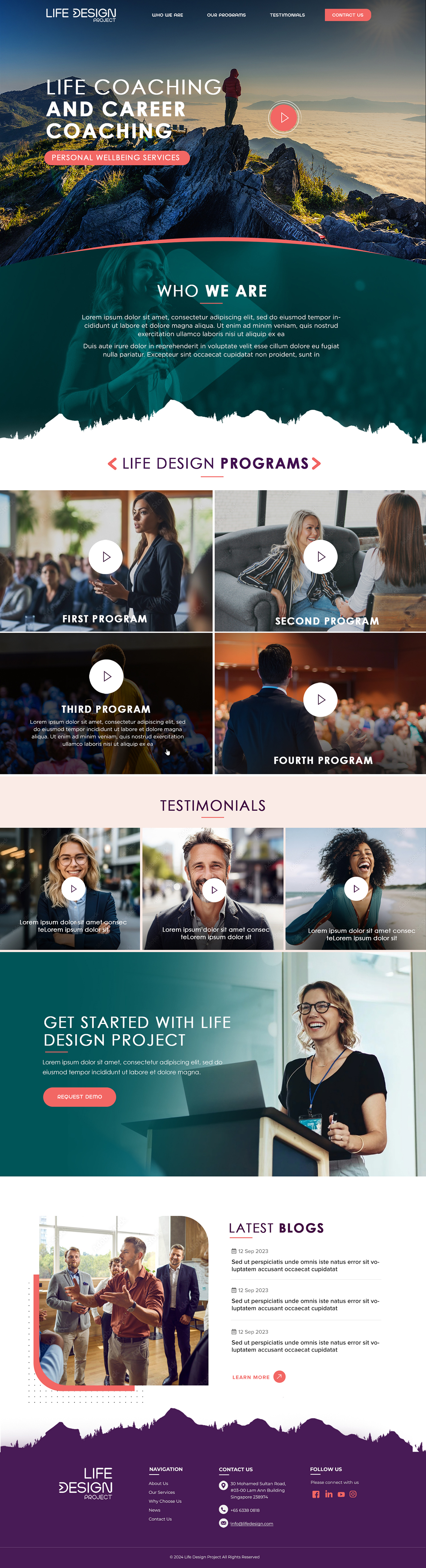 Web Design by Blue Sparrow for this project | Design #32082023