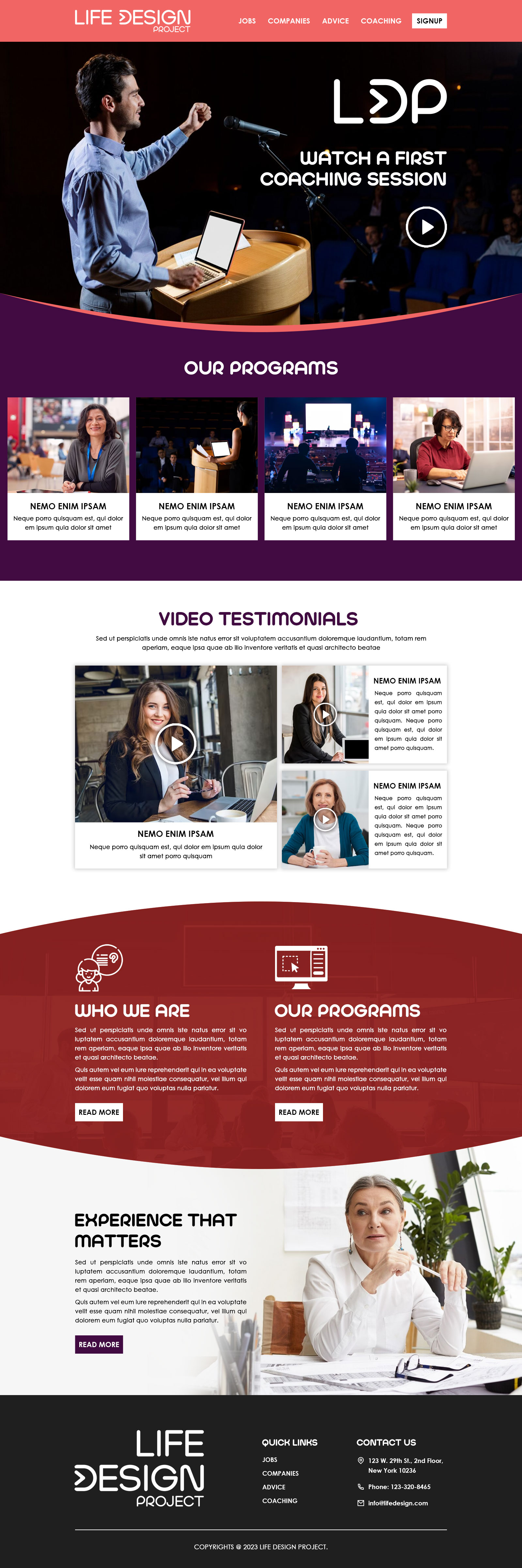 Web Design by MAZY for this project | Design #32050896