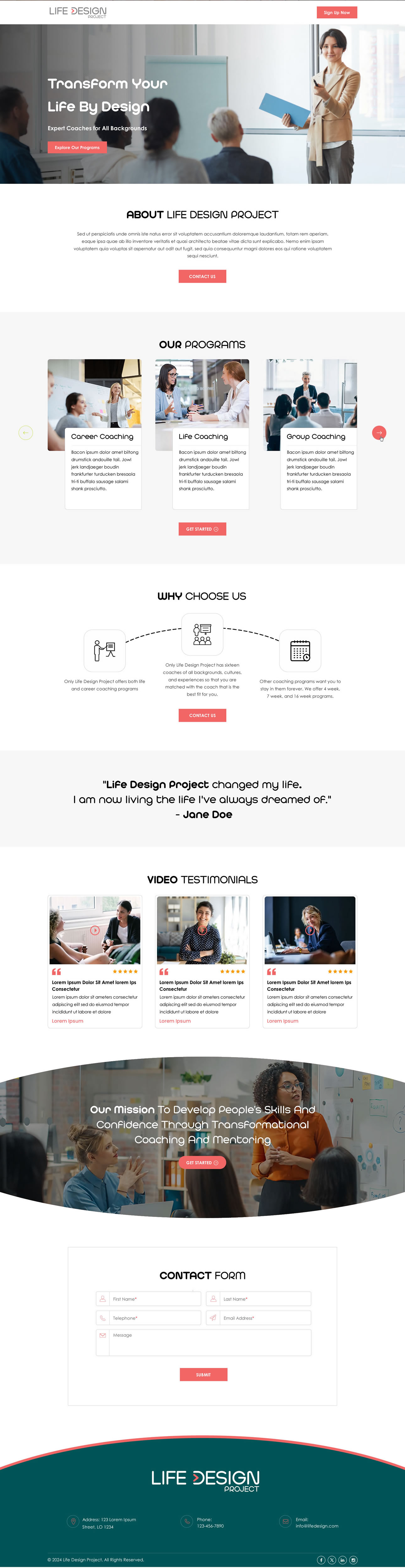 Web Design by Sbss for this project | Design #32053771