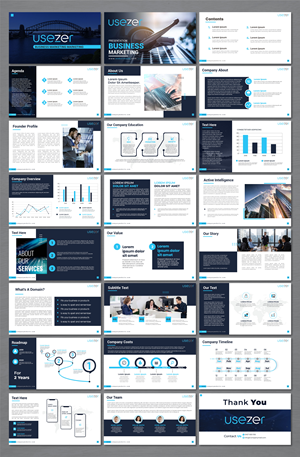 Diseño de PowerPoint por artbitin para USEZER Pty Ltd | Diseño: #32045240
