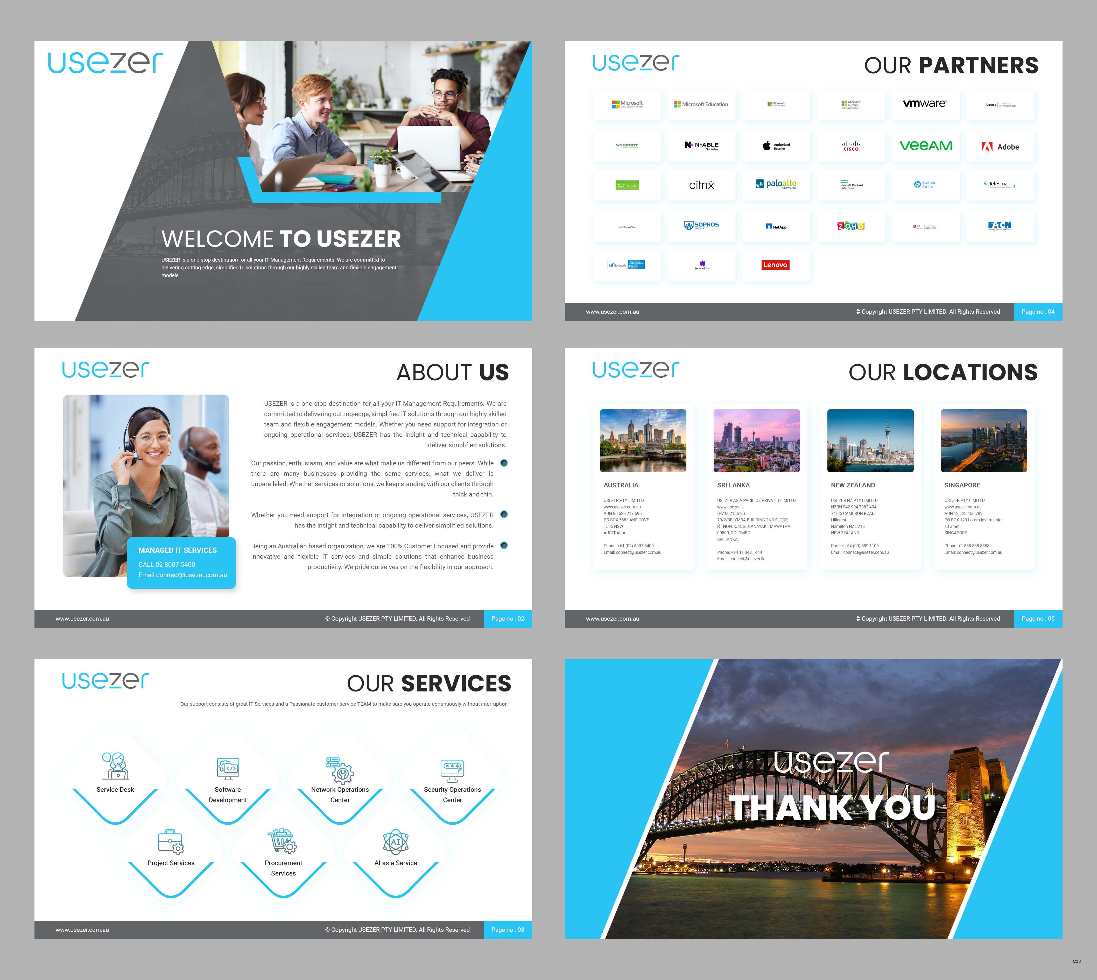 Design de PowerPoint par pb pour USEZER Pty Ltd | Design #32054267