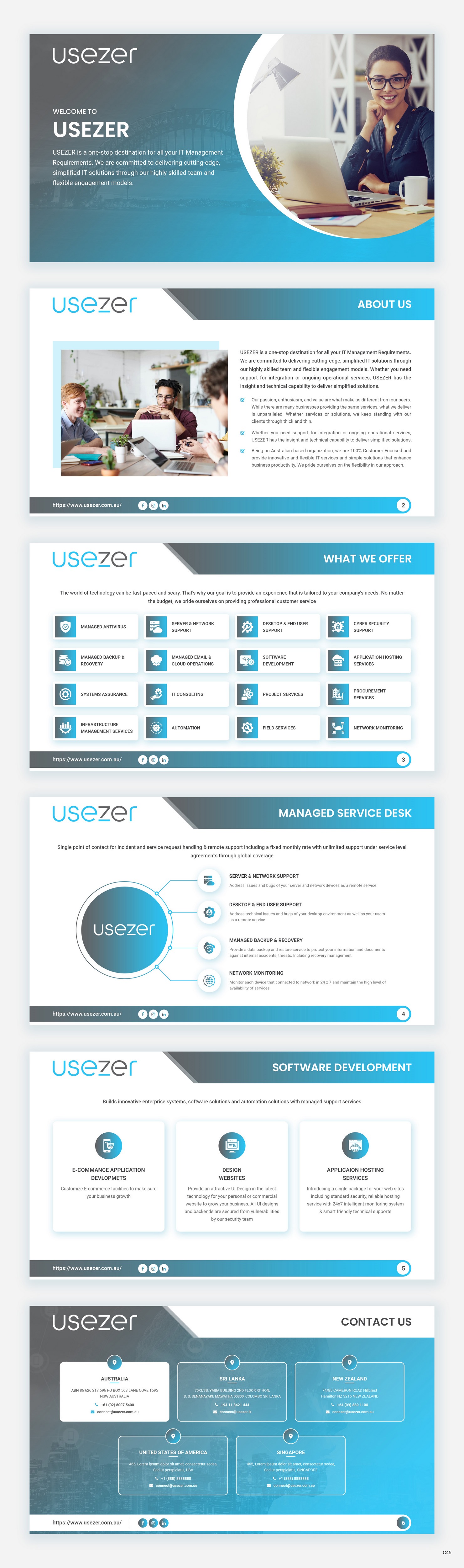 PowerPoint Design by pb for USEZER Pty Ltd | Design #32054269