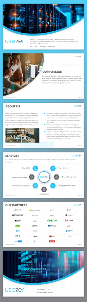 Diseño de PowerPoint por pb para USEZER Pty Ltd | Diseño: #32054279