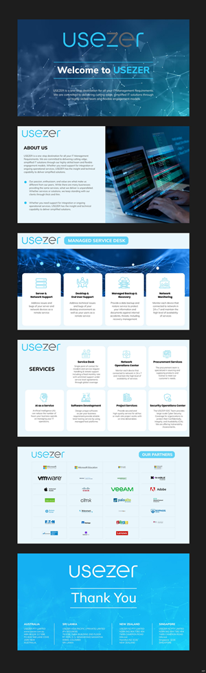 Diseño de PowerPoint por pb para USEZER Pty Ltd | Diseño: #32054280