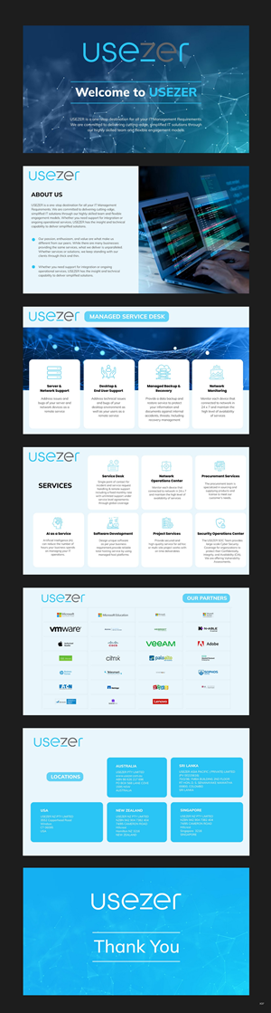 Diseño de PowerPoint por pb para USEZER Pty Ltd | Diseño: #32061662