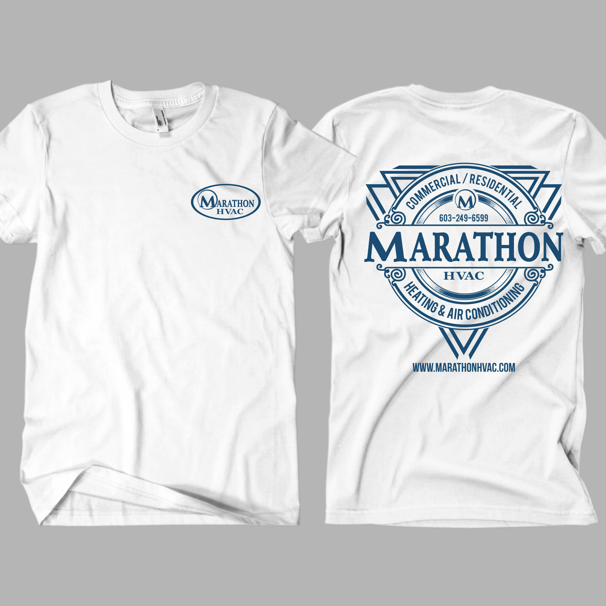 T-shirt Design by Rheanza for Marathon HVAC | Design #32084384