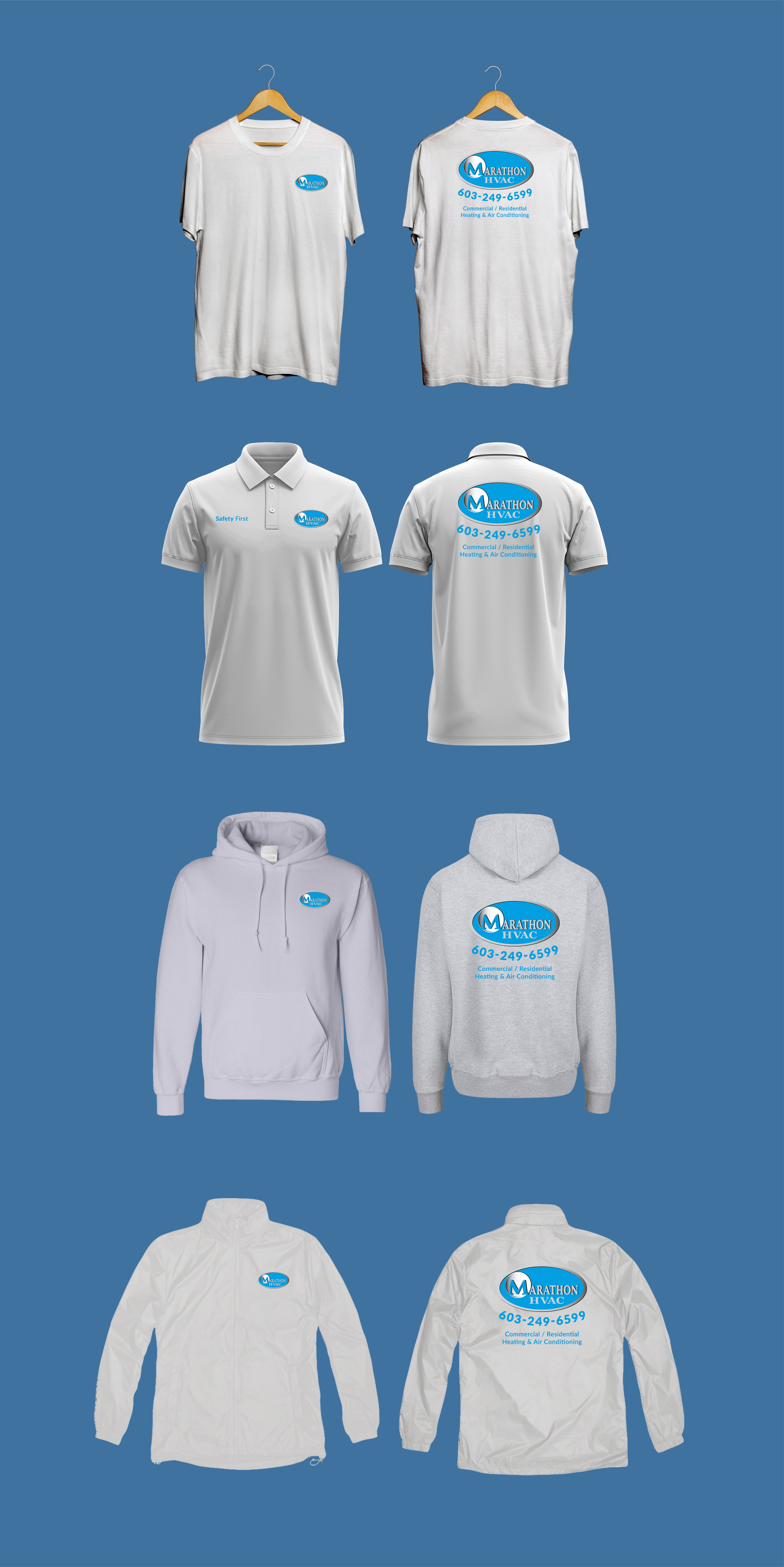 T-shirt Design by Sun Moon Graphic Designer for Marathon HVAC | Design #32057734