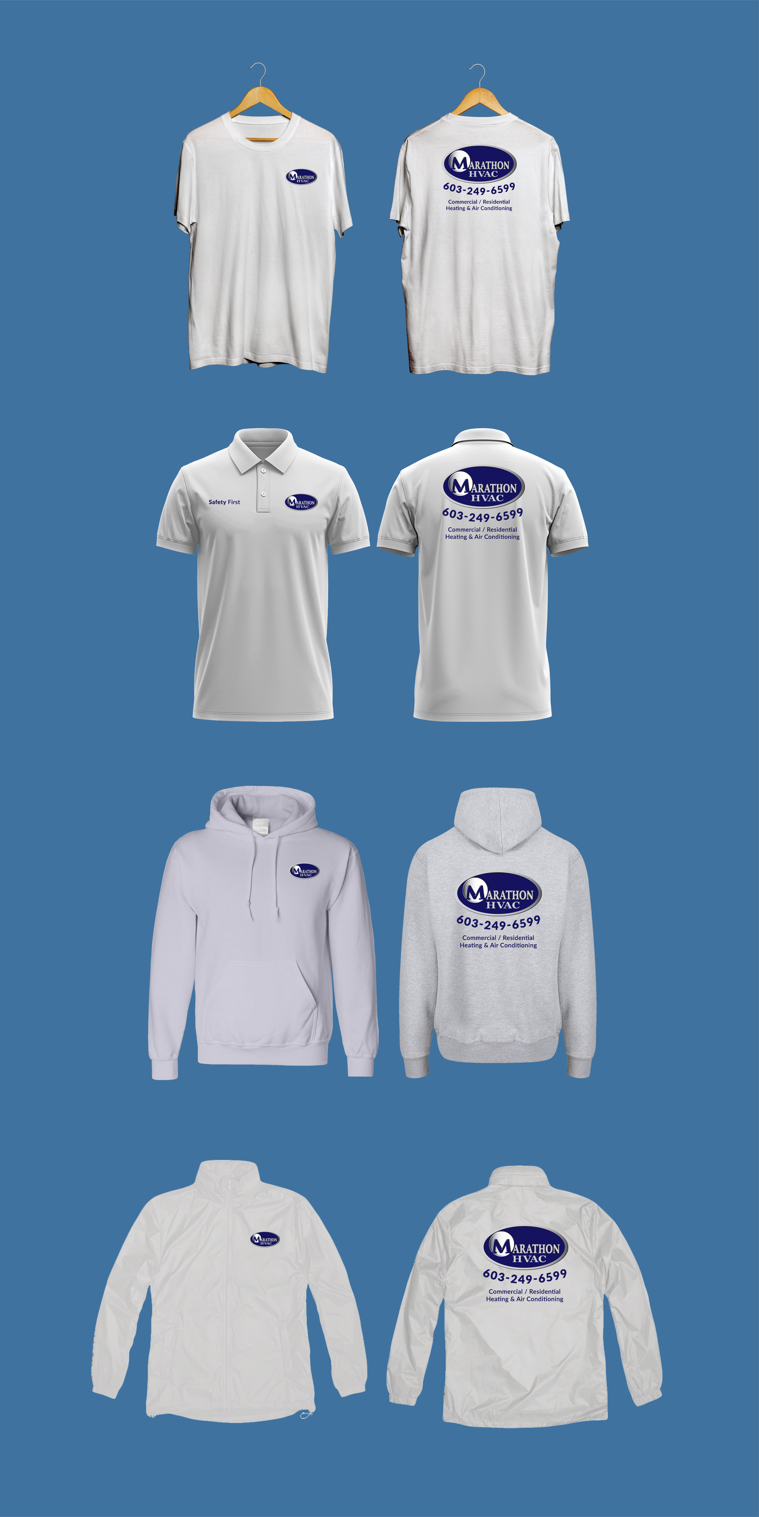 T-shirt Design by Sun Moon Graphic Designer for Marathon HVAC | Design #32057735