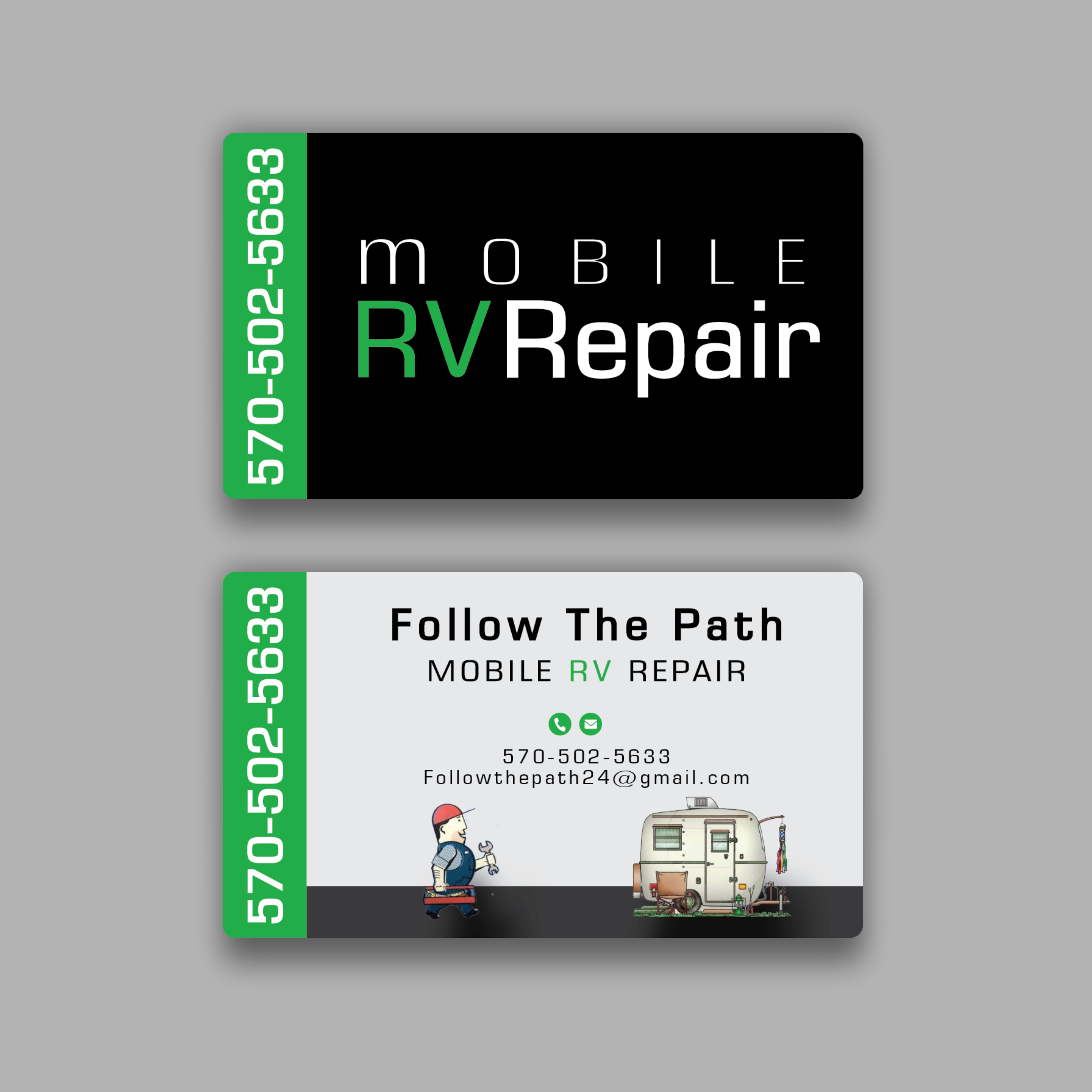 Design de Carte de Visite par Nel. pour Follow the Path Mobile RV Repair | Design #32054706