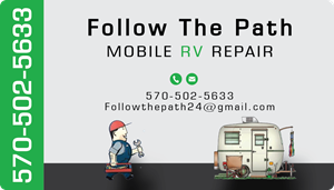 Design de Carte de Visite par Nel. pour Follow the Path Mobile RV Repair | Design : #32054708