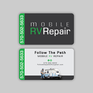 Design de Carte de Visite par Nel. pour Follow the Path Mobile RV Repair | Design : #32057327