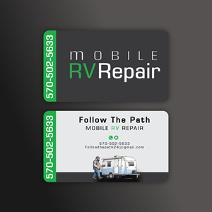 Design de Carte de Visite par Nel. pour Follow the Path Mobile RV Repair | Design : #32057328