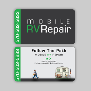 Design de Carte de Visite par Nel. pour Follow the Path Mobile RV Repair | Design : #32057687