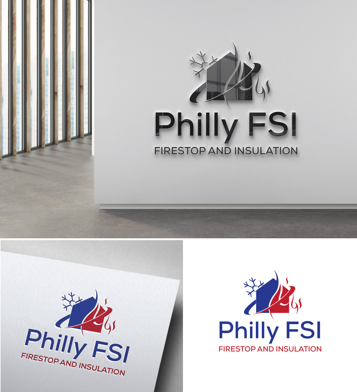 Logo Design by Om Namah Shivay for Philadelphia Firestop and Insulation LLC | Design #32061427