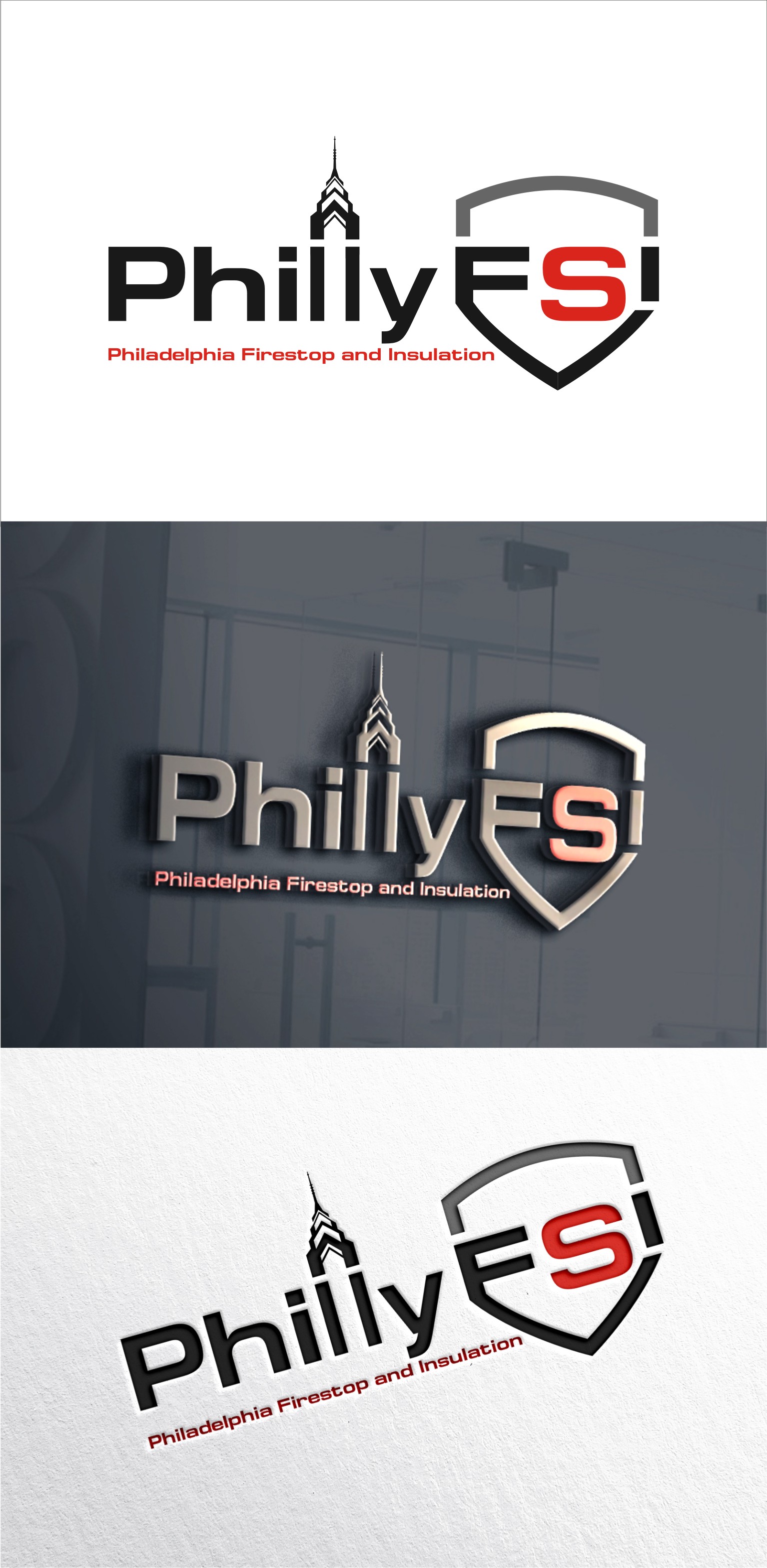 Logo Design by Soul Light for Philadelphia Firestop and Insulation LLC | Design #32075667