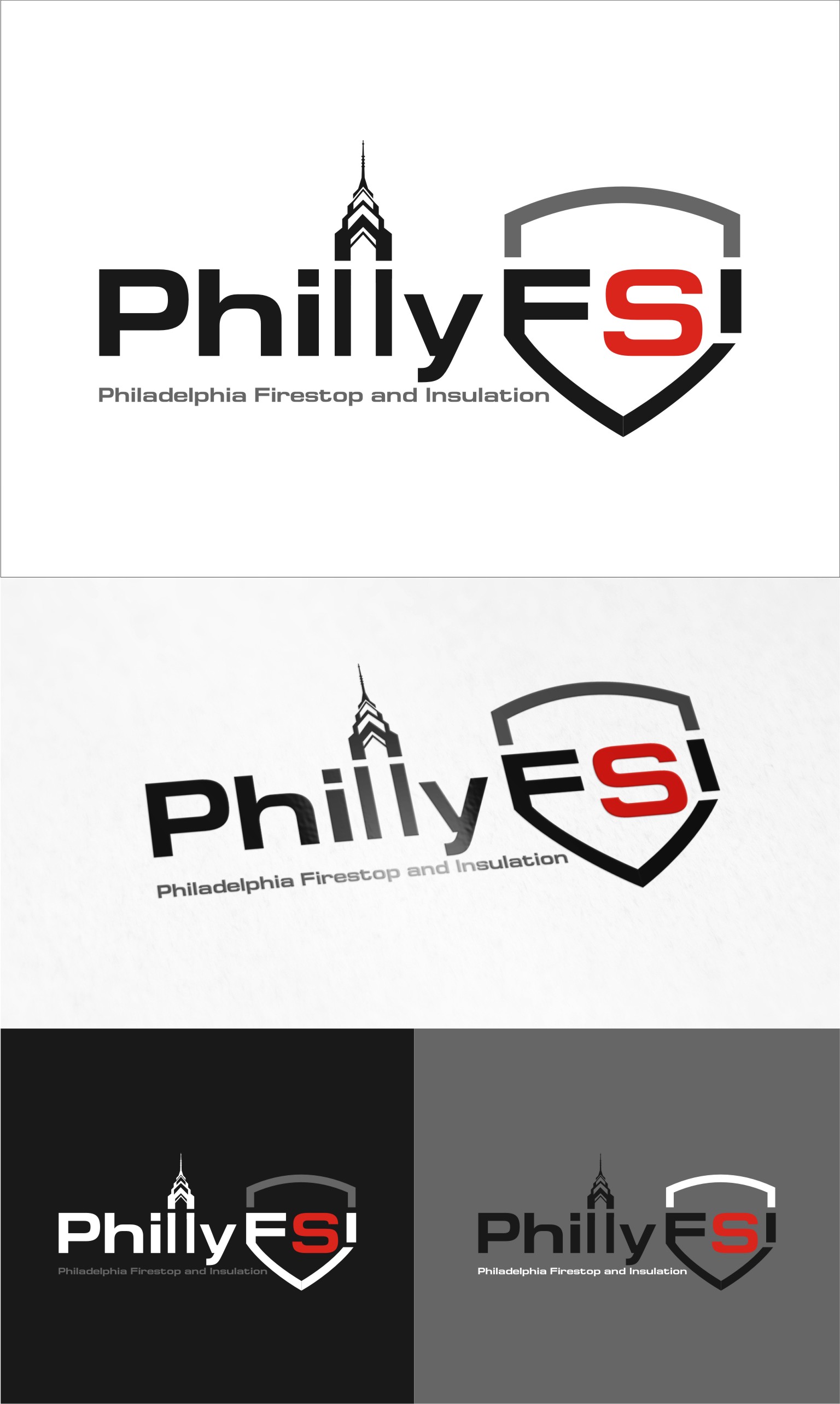 Logo Design by Soul Light for Philadelphia Firestop and Insulation LLC | Design #32075804