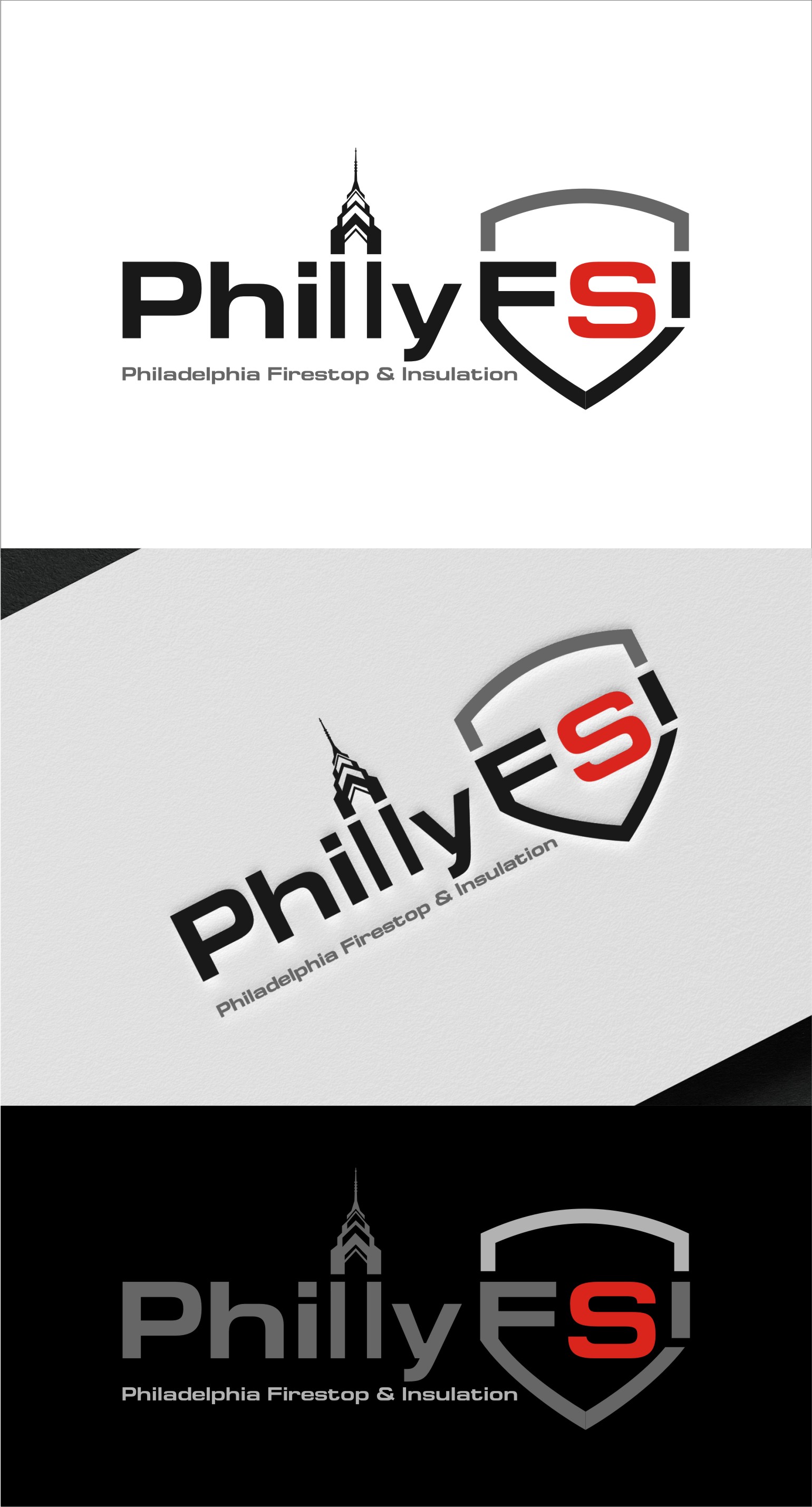 Logo Design by Soul Light for Philadelphia Firestop and Insulation LLC | Design #32075805