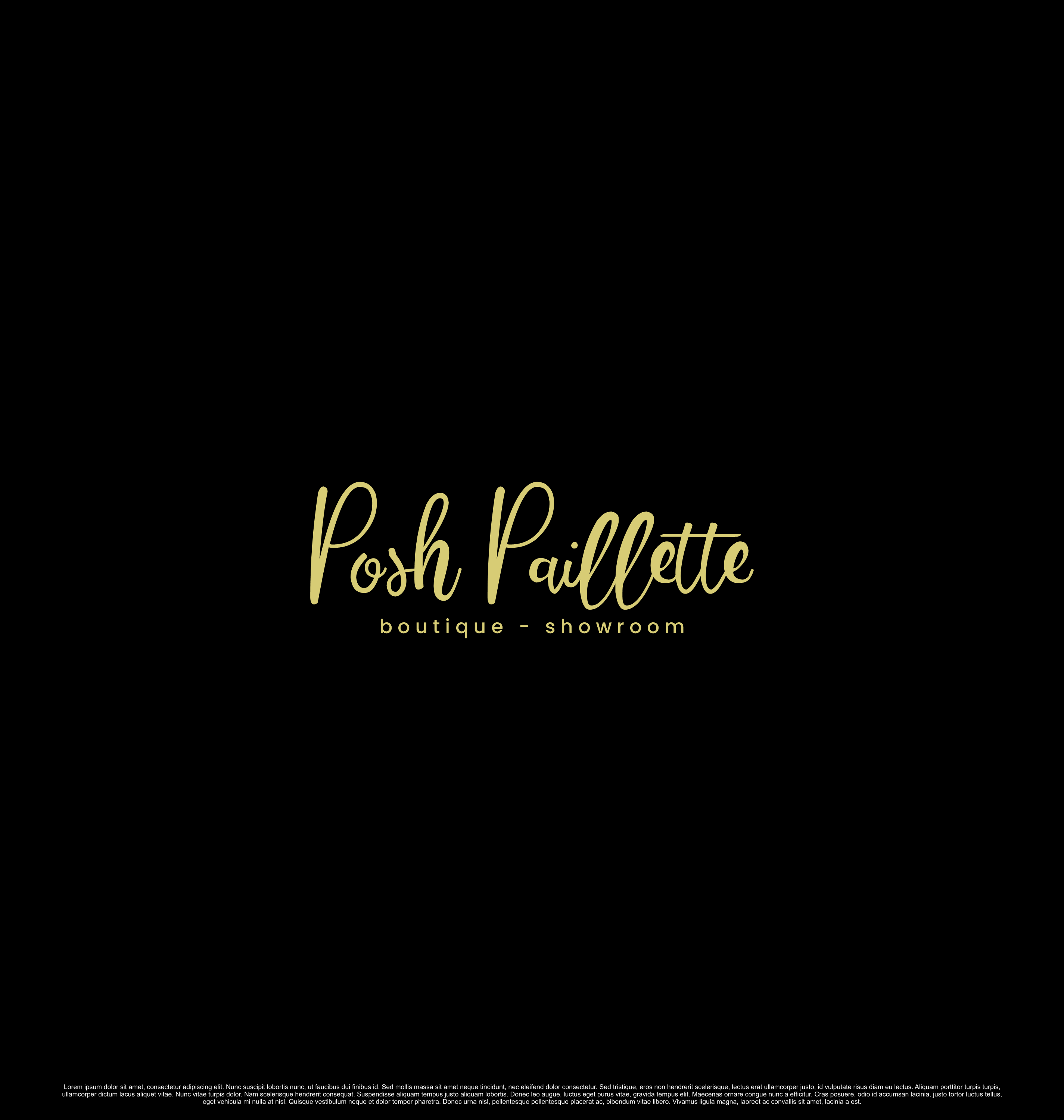 Logo Design by kebusibud for Posh Paillette | Design #32059147