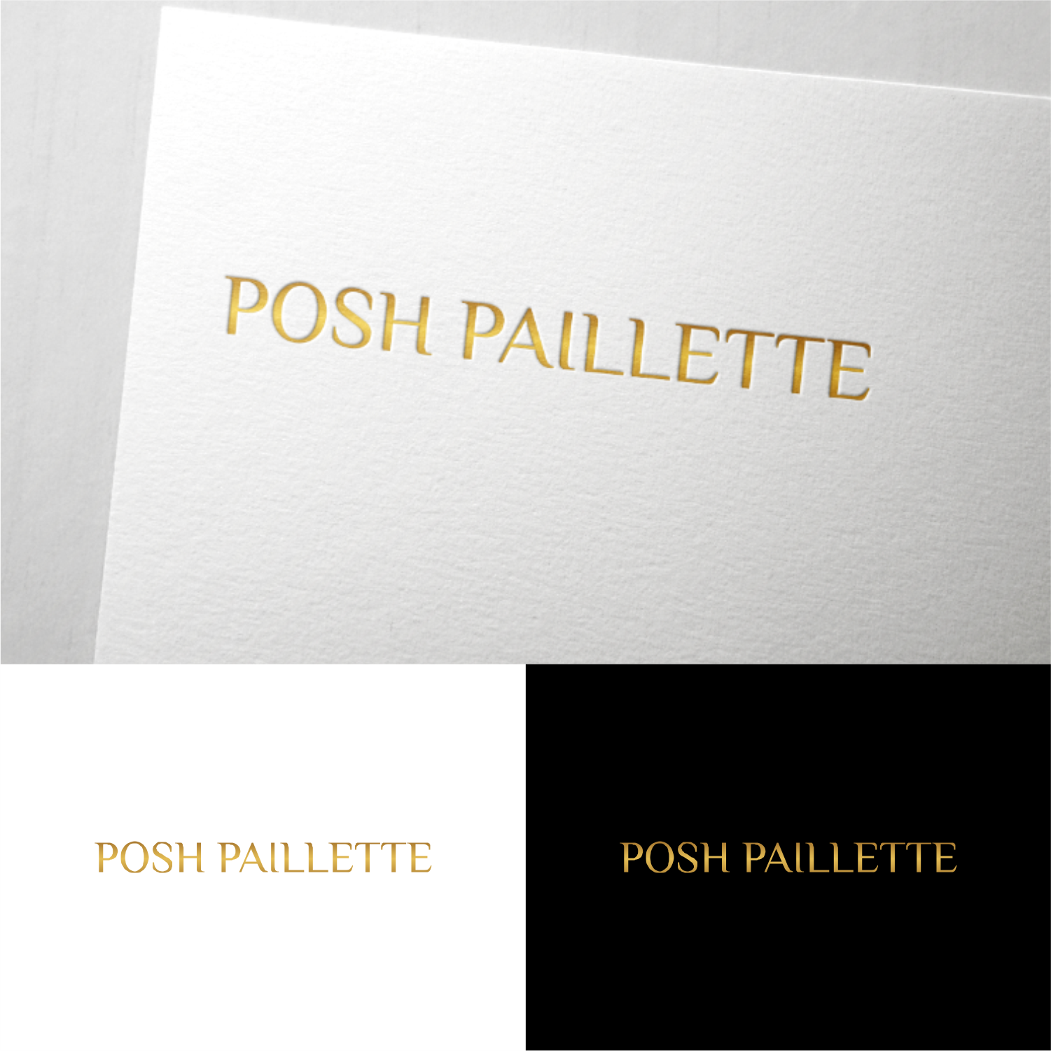 Logo Design by semarco for Posh Paillette | Design #32056968