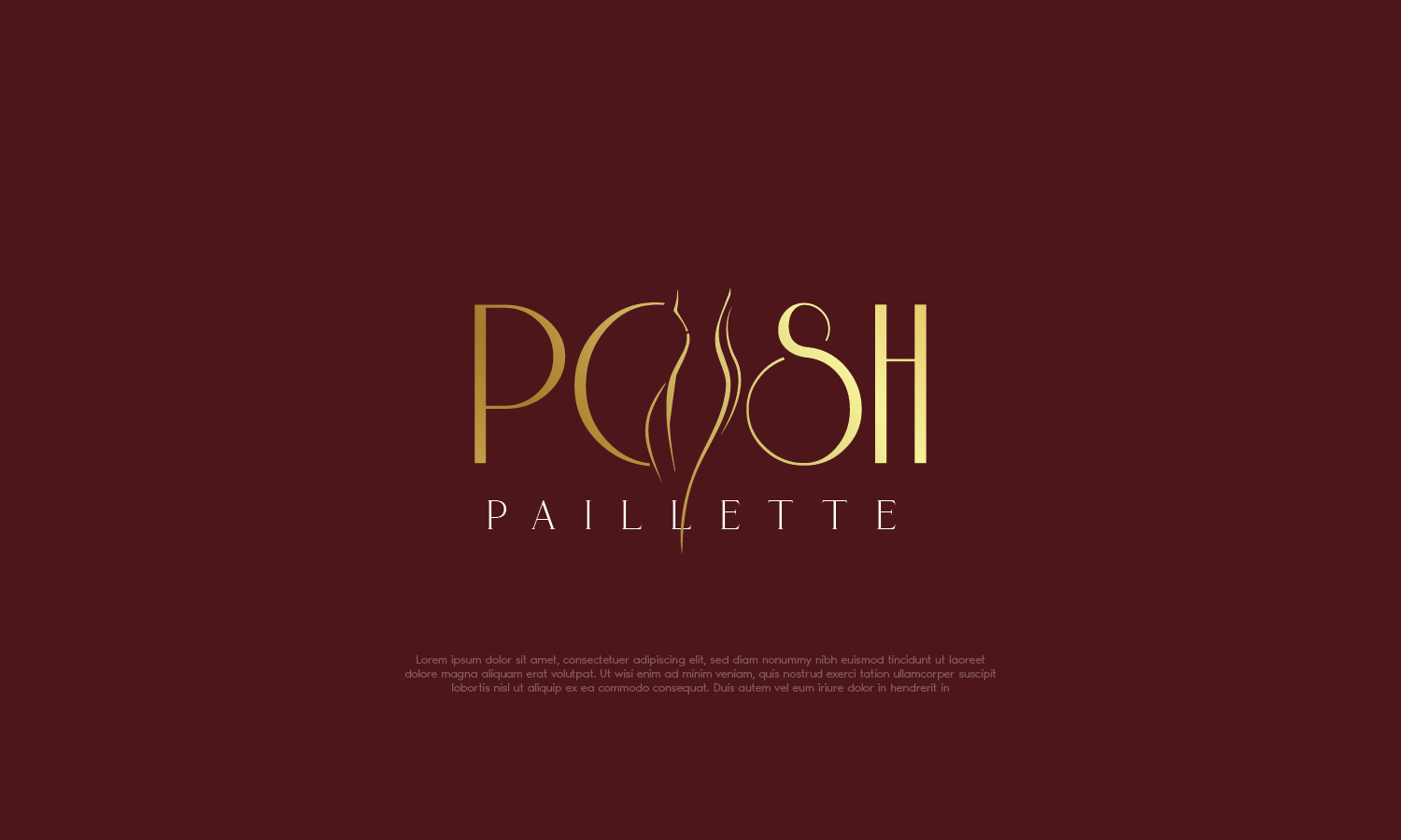 Logo Design by Coneagles for Posh Paillette | Design #32083510