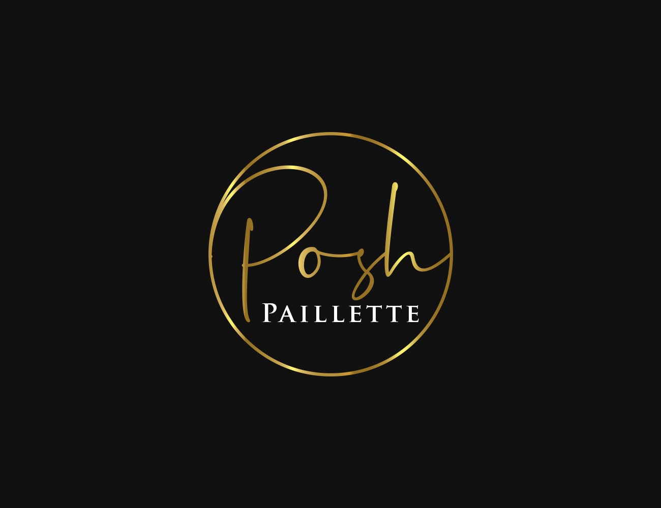 Logo Design by Soonia for Posh Paillette | Design #32080614