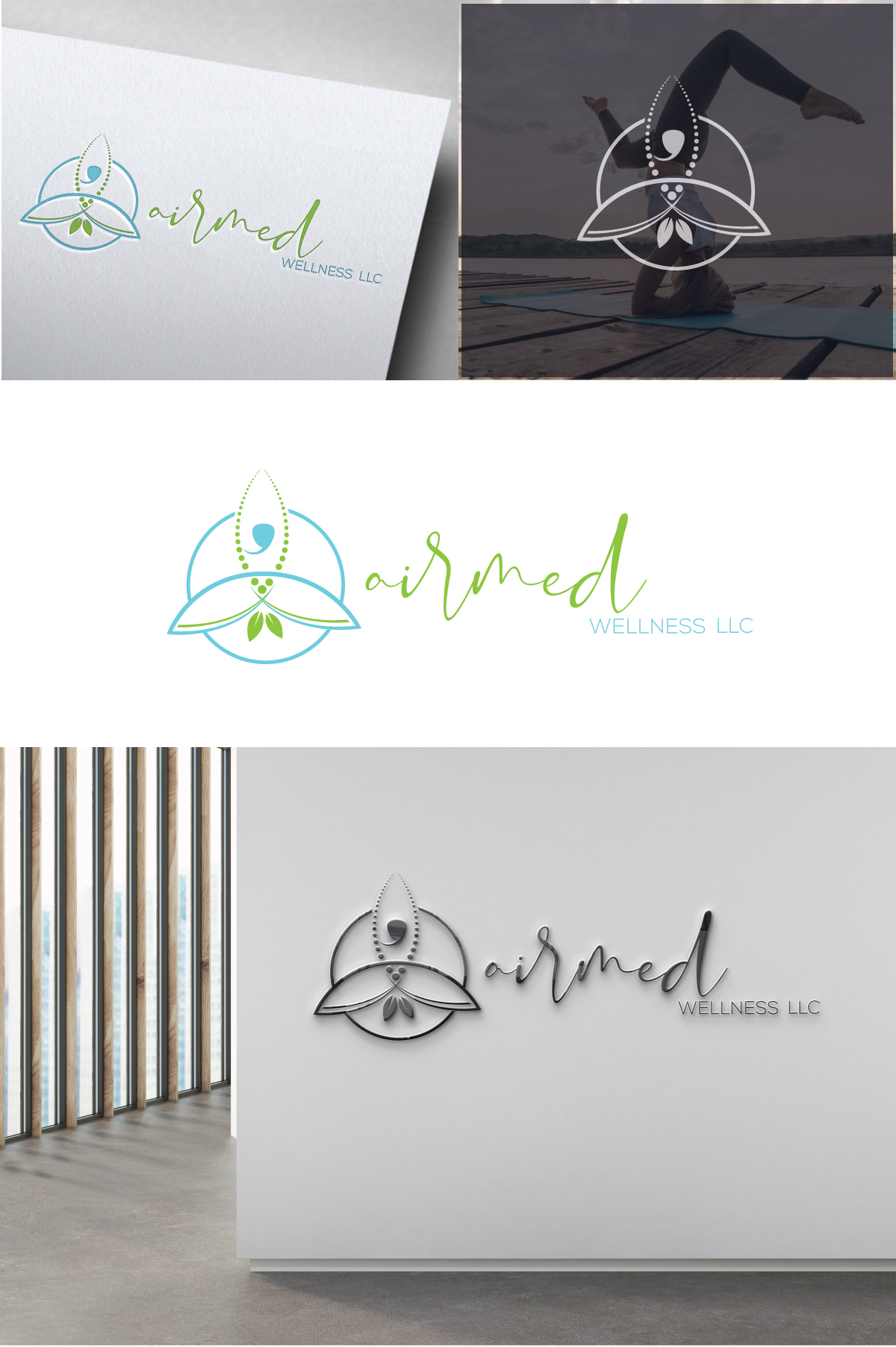 Logo Design by Om Namah Shivay for Airmed Wellness, LLC | Design #32067291