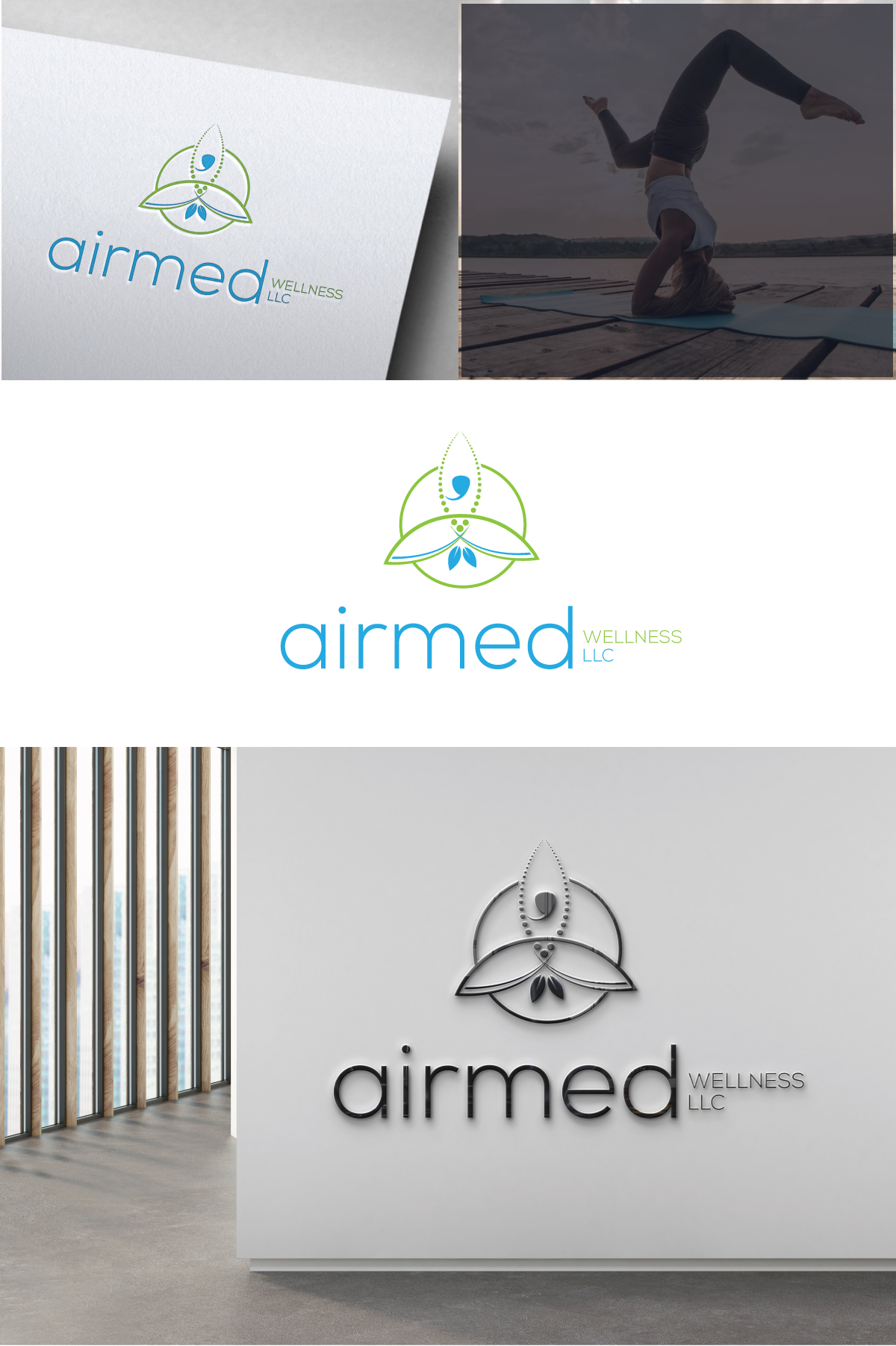 Logo Design by Om Namah Shivay for Airmed Wellness, LLC | Design #32067292