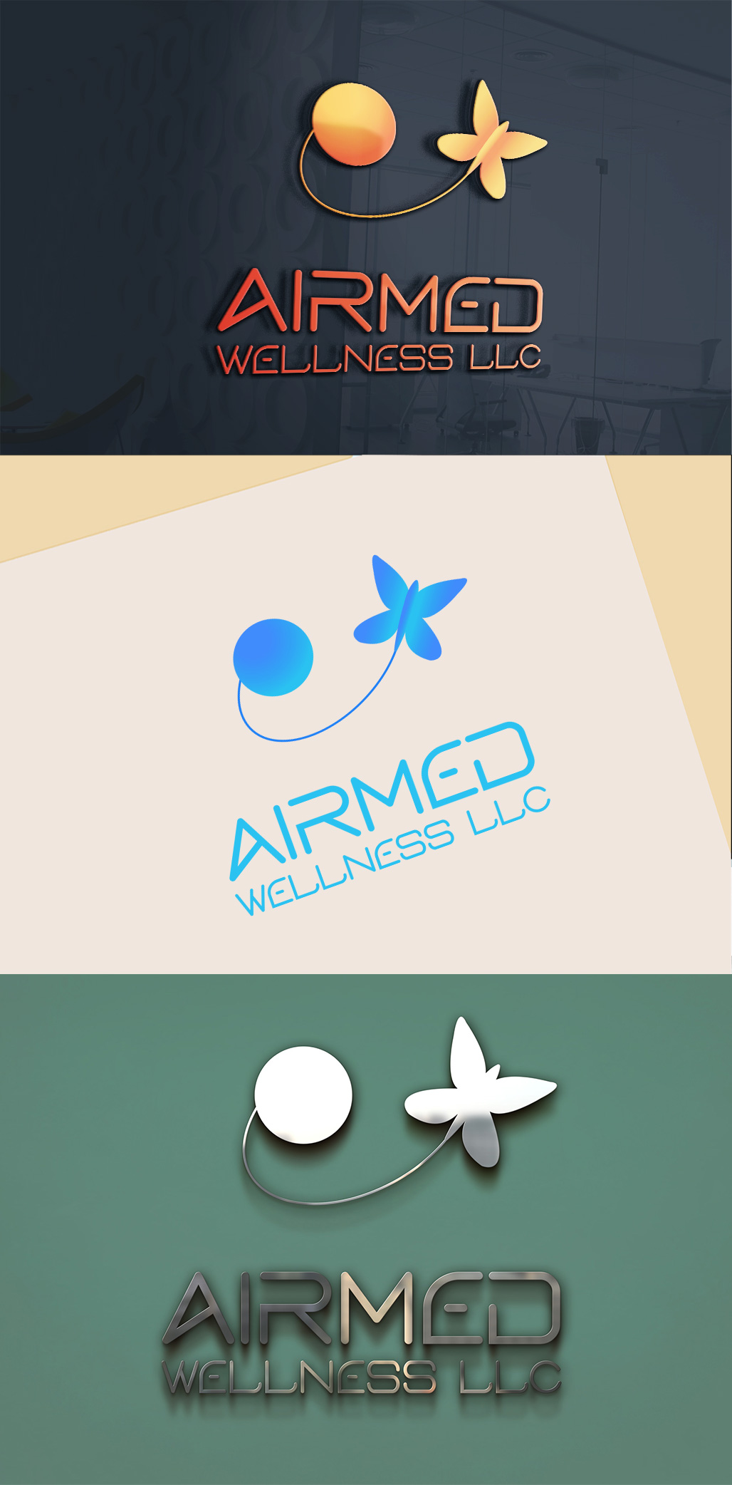 Logo-Design von Wonderful design für Airmed Wellness, LLC | Design #32055465