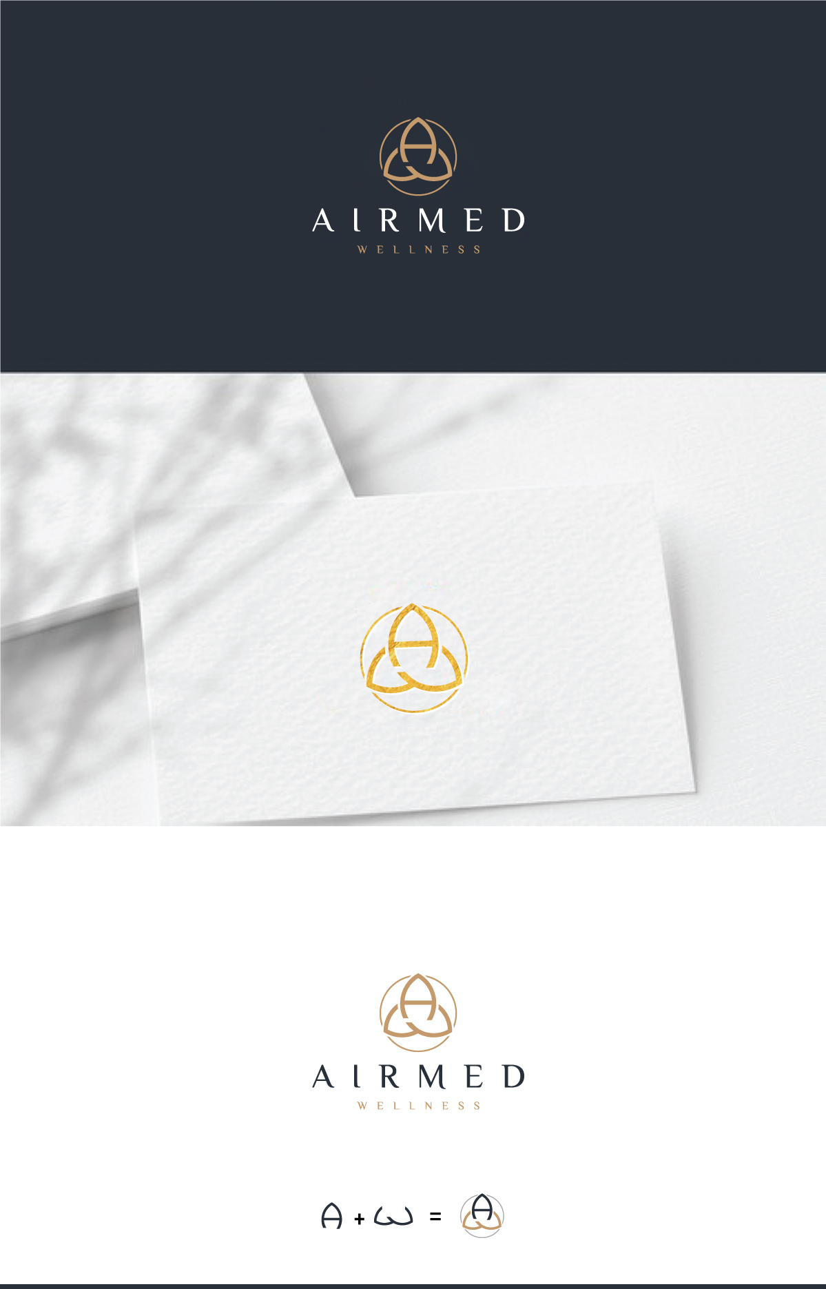 Logo Design by step forward 2 for Airmed Wellness, LLC | Design #32057595