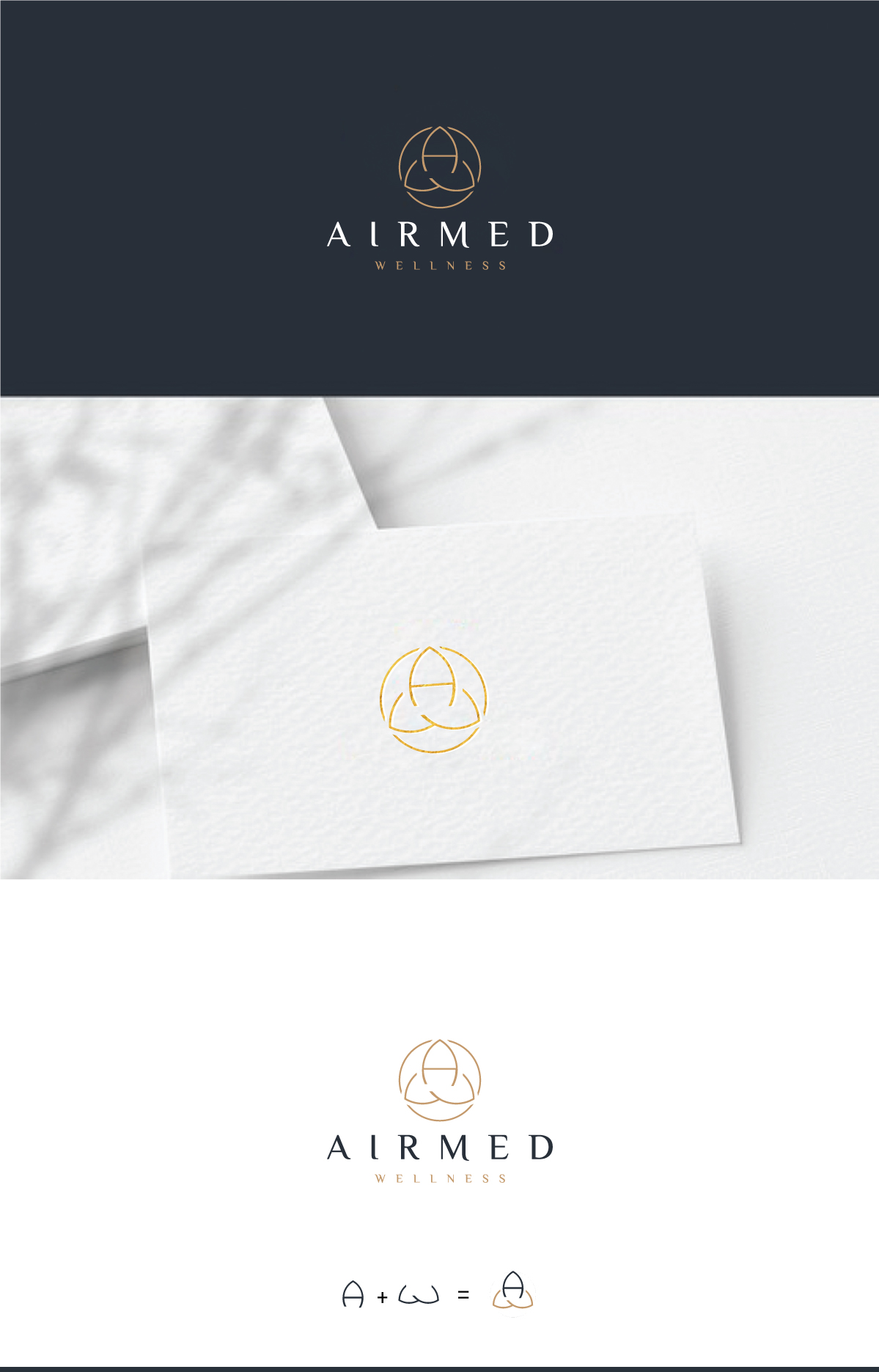 Logo Design by step forward 2 for Airmed Wellness, LLC | Design #32071178