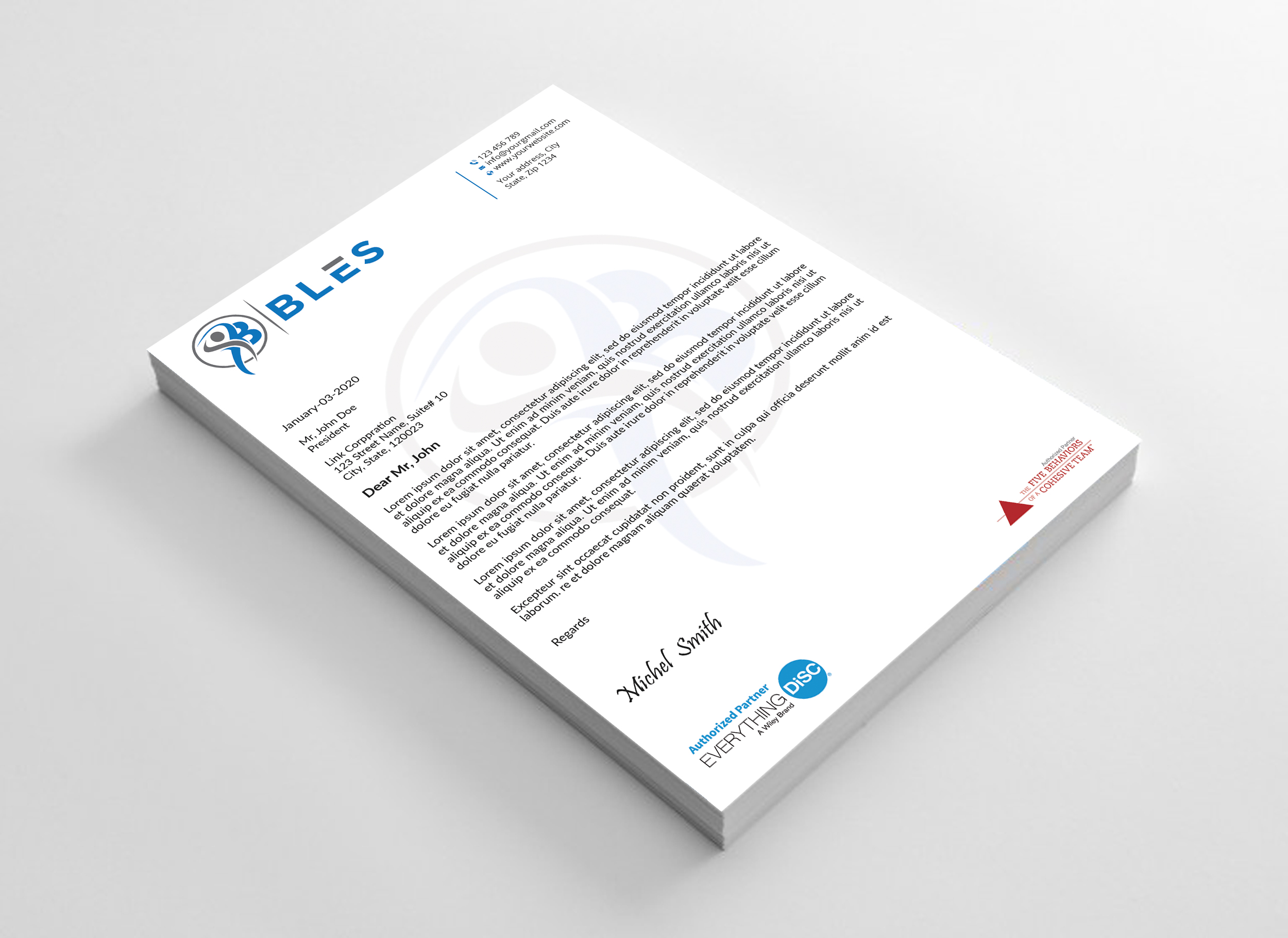 Letterhead Design by Expert Bappy for this project | Design #32061520