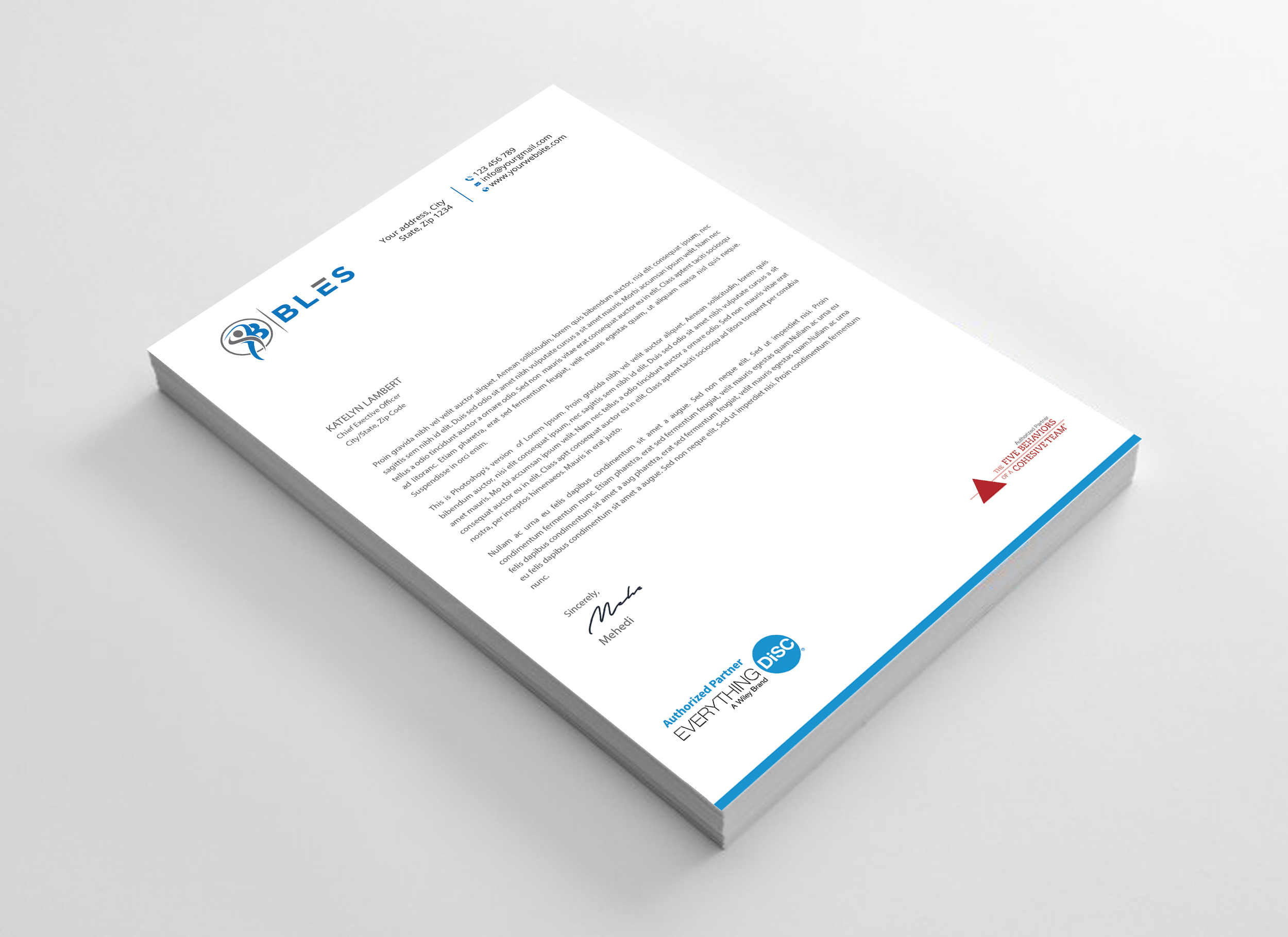 Letterhead Design by Expert Bappy for this project | Design #32063816
