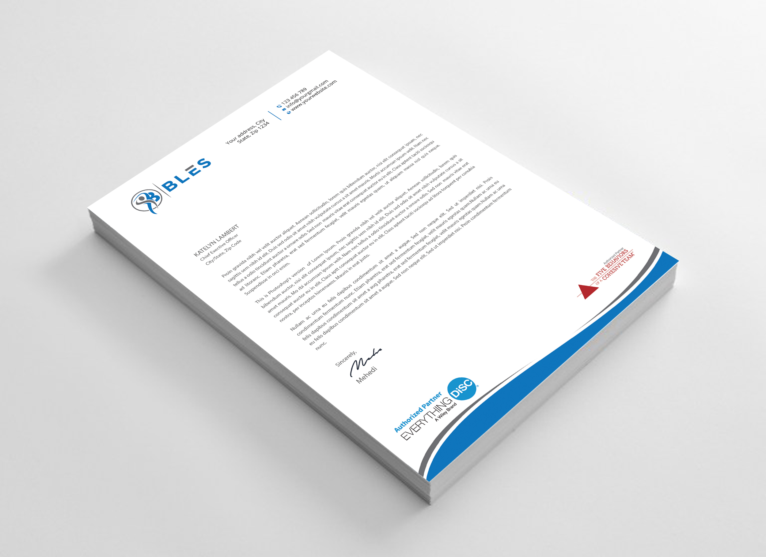 Letterhead Design by Expert Bappy for this project | Design #32063844