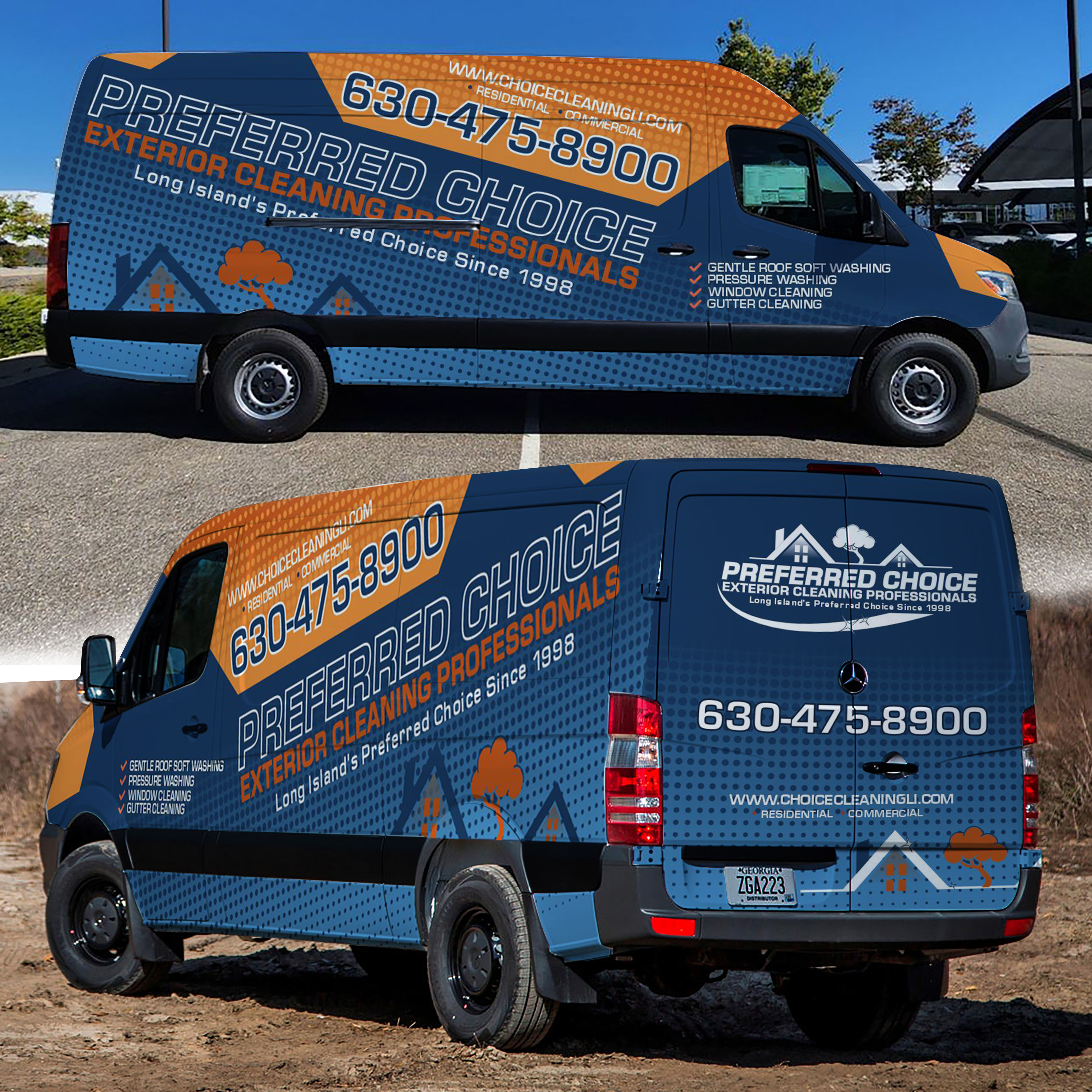 Diseño de Rotulación de Vehículo por Fine Graphics House para Preferred Choice Cleaning Services | Diseño #32076193