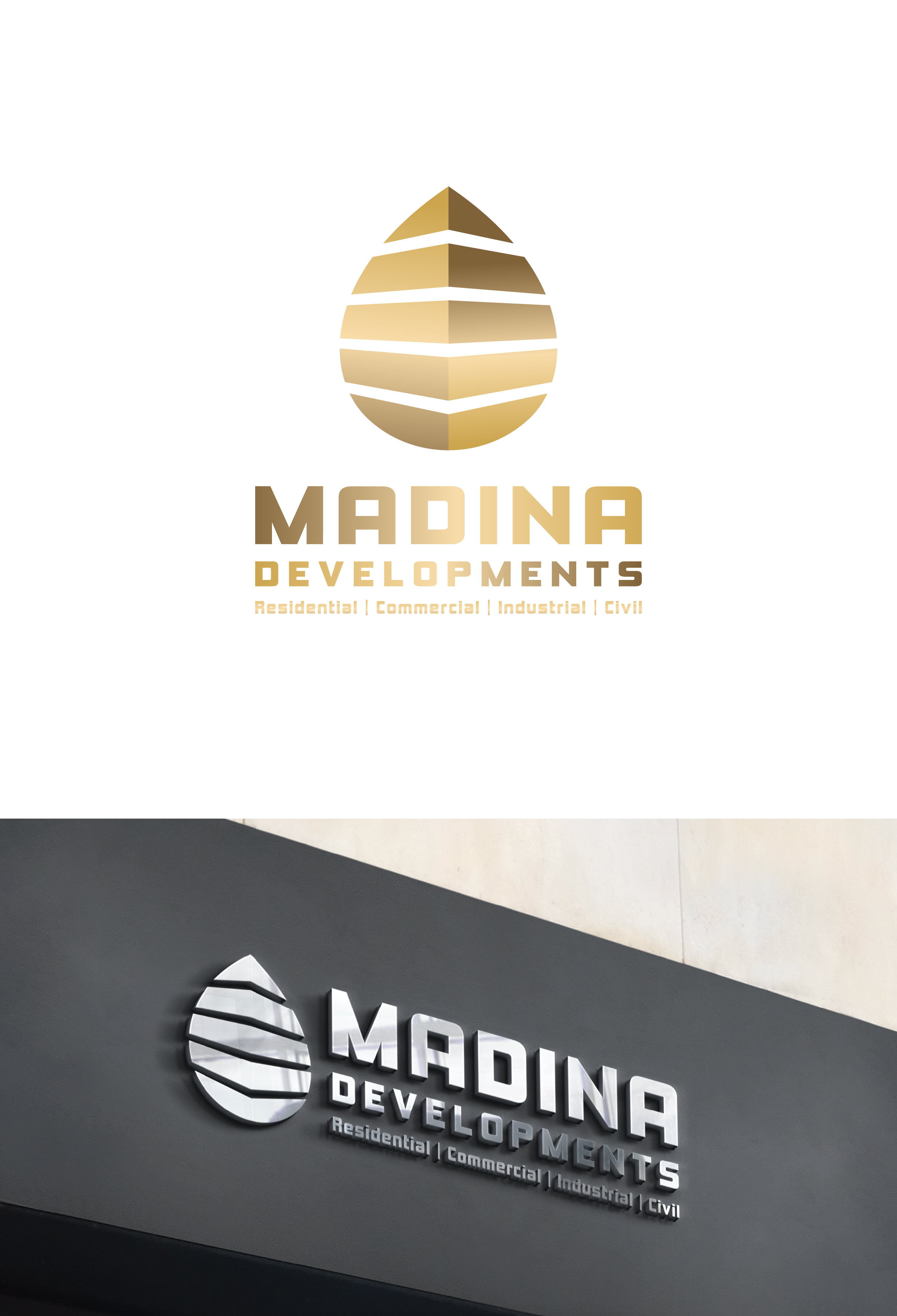 Logo Design by dicubit for Madina Developments  | Design #32111606