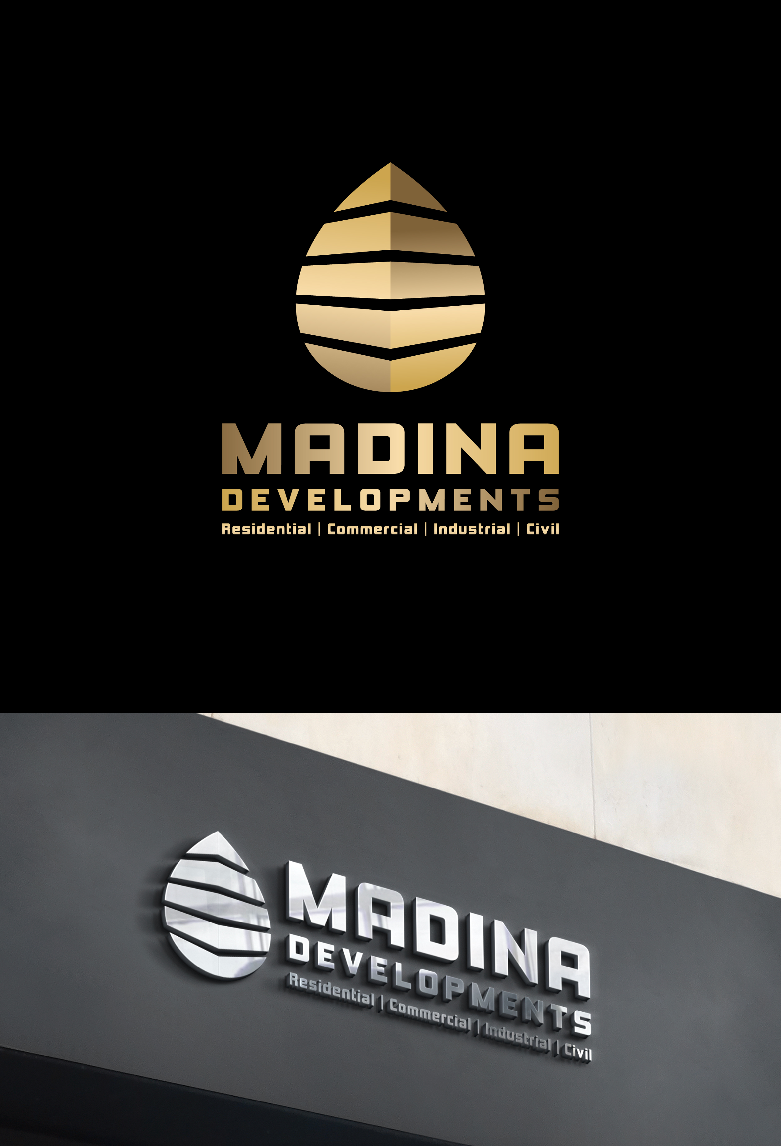 Logo Design by dicubit for Madina Developments  | Design #32111608