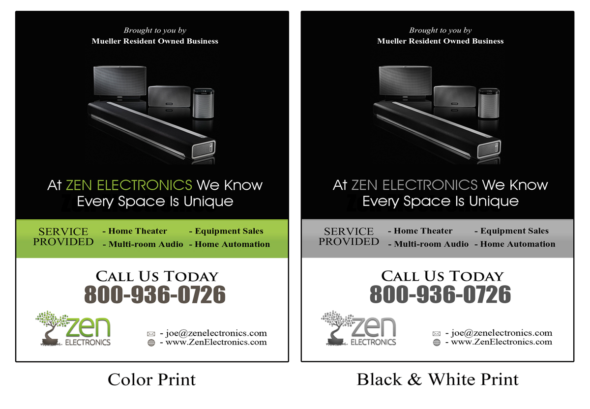 Werbe-Design von NatPearlDesigns für Zen Electronics | Design #3102416