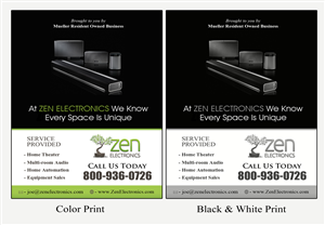 Advertisement Design by NatPearlDesigns for Zen Electronics | Design: #3102466