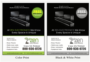 Advertisement Design by NatPearlDesigns for Zen Electronics | Design: #3102707