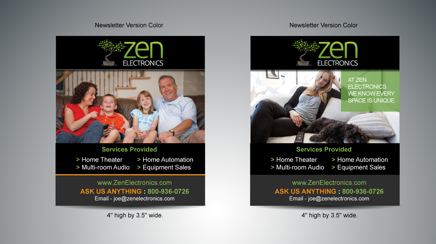 Advertisement Design by designgreen for Zen Electronics | Design #3103676