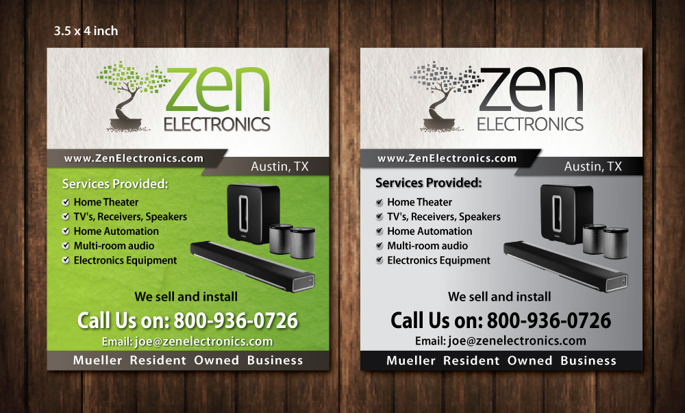 Advertisement Design by meet007 for Zen Electronics | Design #3110259