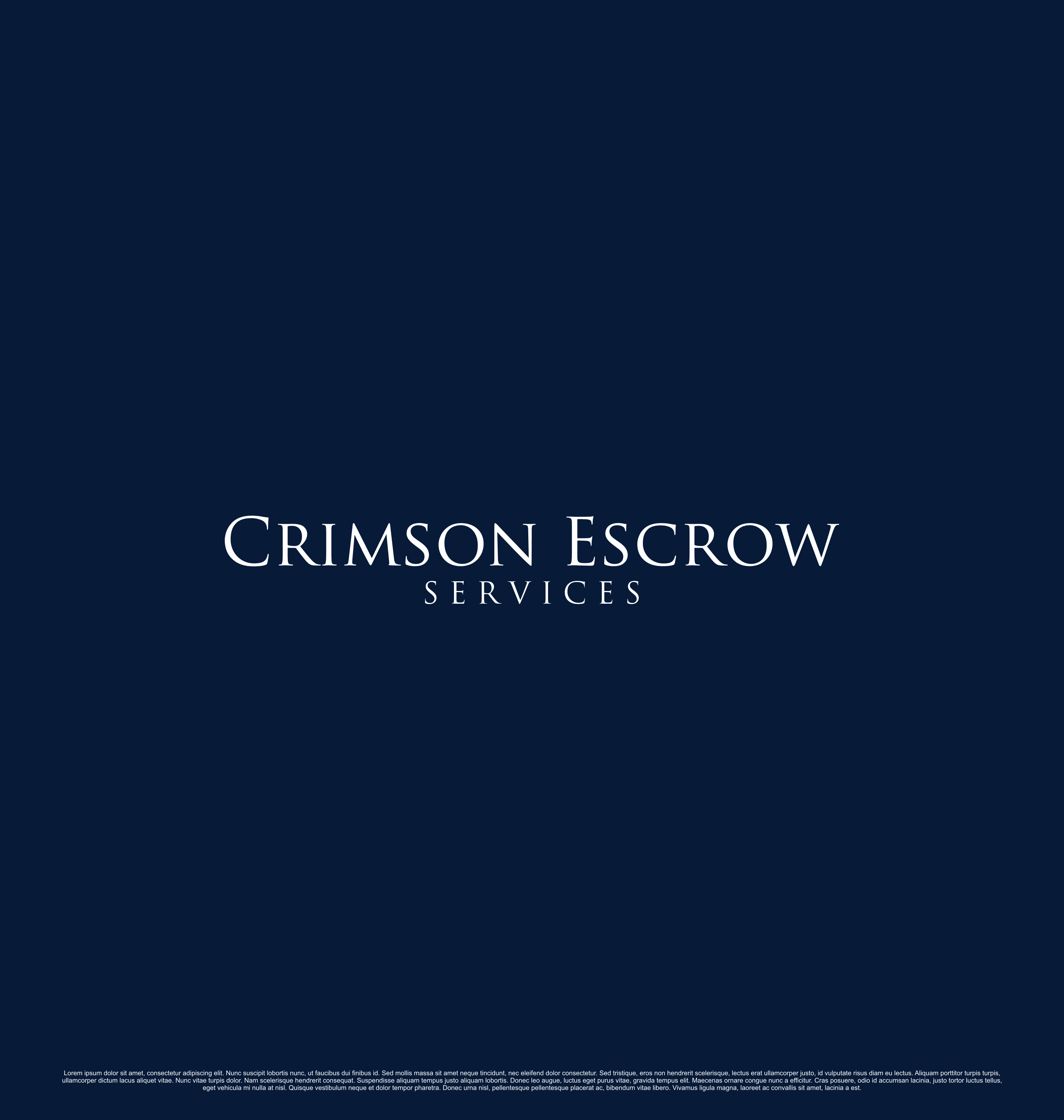 Logo Design by saesean for Crimson Title | Design #32084392