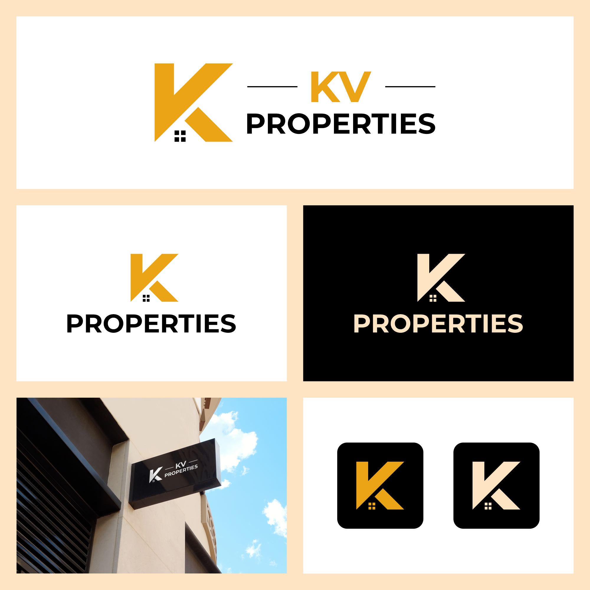 Logo Design by im.graphic_ for KV Properties | Design #32072788
