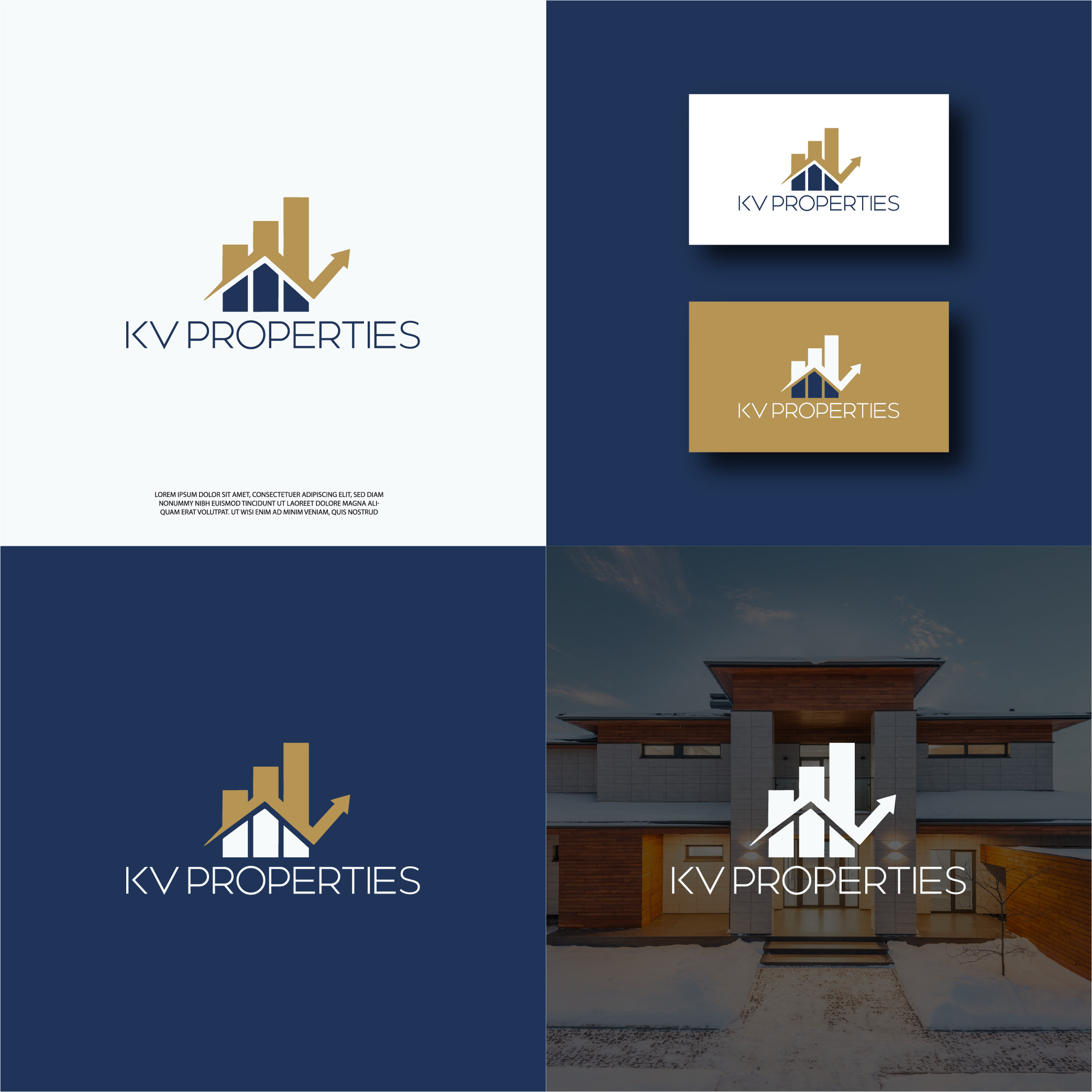 Logo Design by abd336312k23 for KV Properties | Design: #32092958