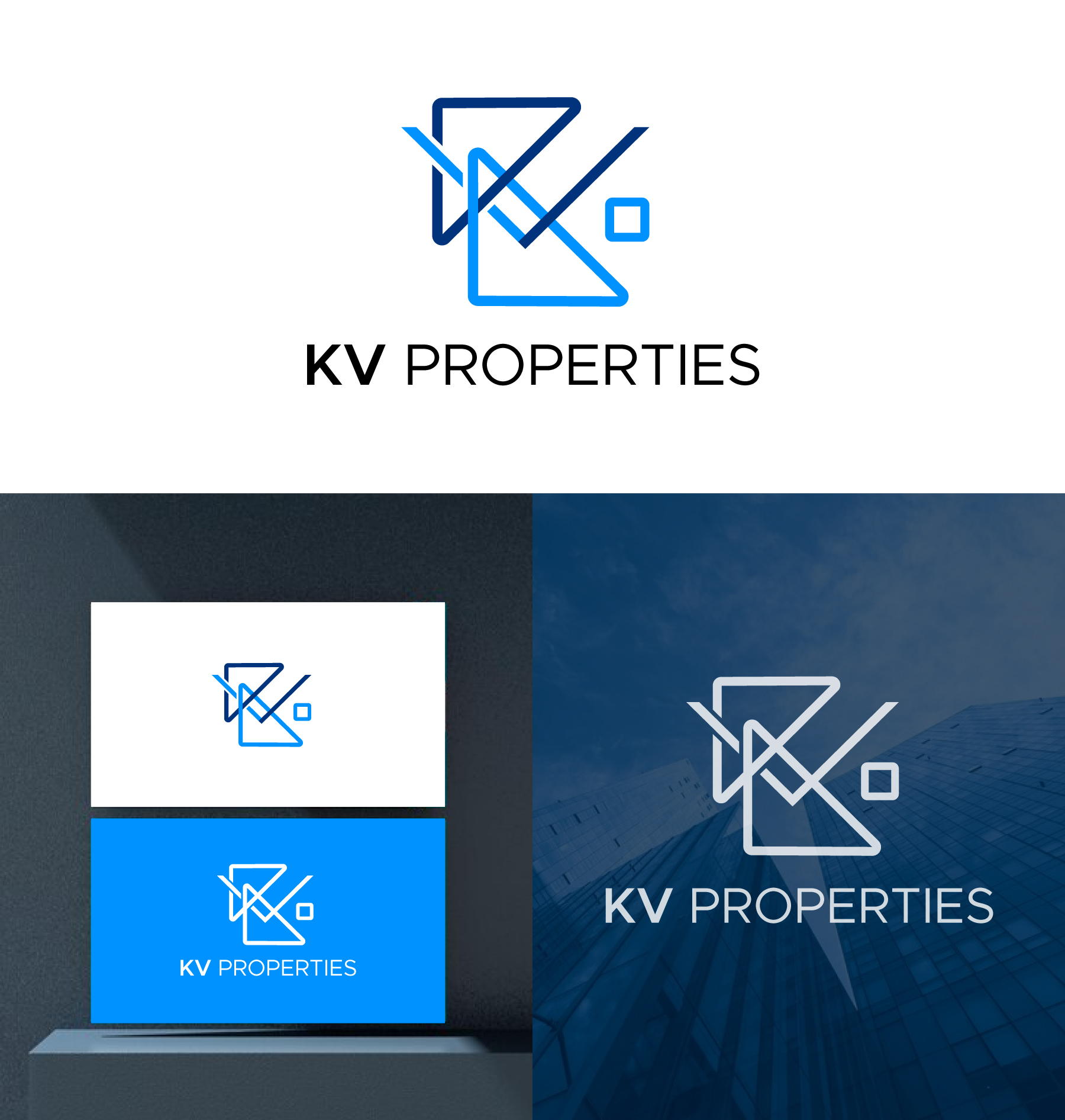 Logo Design by debdesign for KV Properties | Design #32066689