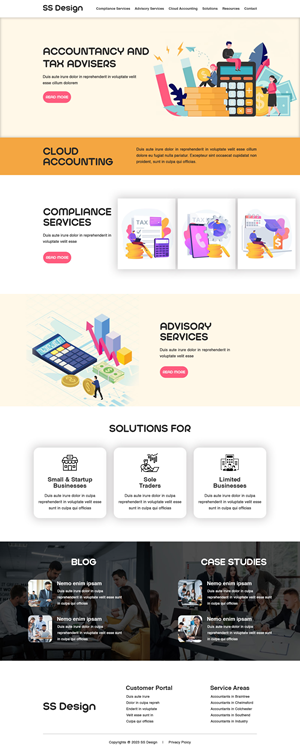 Diseño Web por MAZY para Abacus Accountancy | Diseño #32074550
